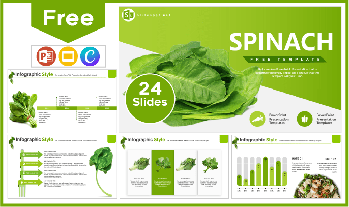 Free Spinach Template for PowerPoint and Google Slides.
