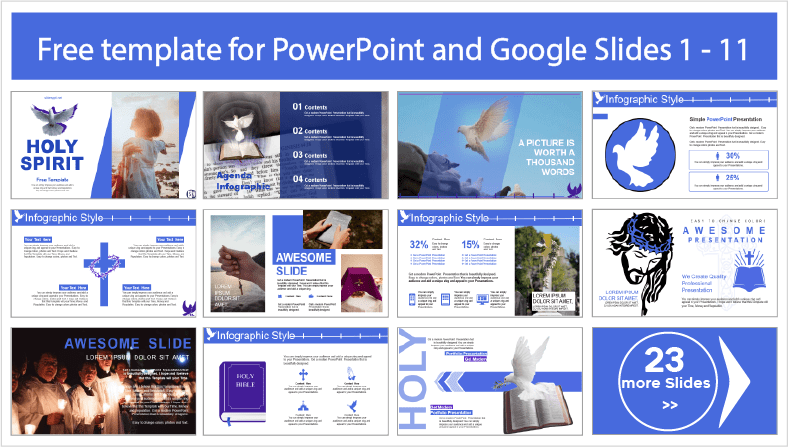 Descargar gratis plantillas de Espíritu Santo para PowerPoint y temas Google Slides.