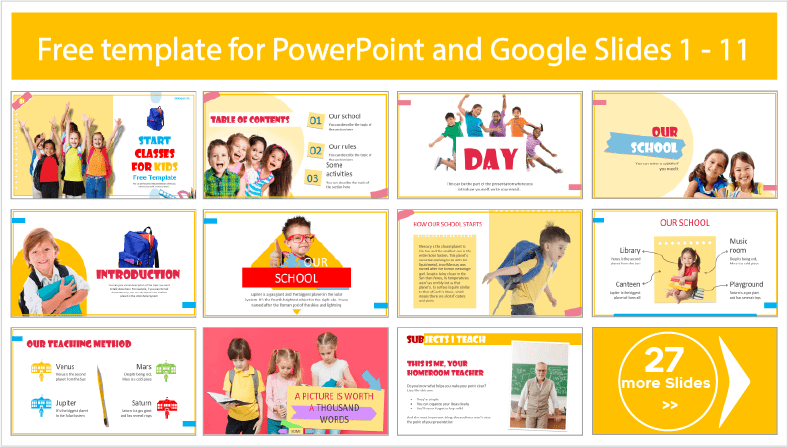 Kids Back to School Templates for free download in PowerPoint and Google Slides themes.
