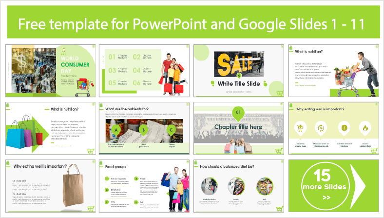 Descargar gratis plantillas del Día Mundial del Consumidor para PowerPoint y temas Google Slides.