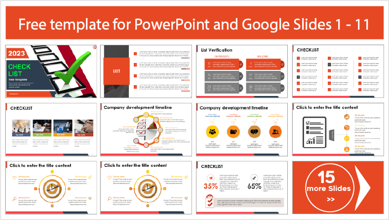 Checklist Templates for free download in PowerPoint and Google Slides themes.