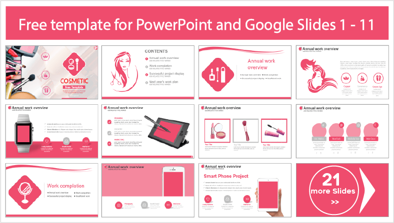 Descargar gratis plantillas de Cosméticos para PowerPoint y temas Google Slides.