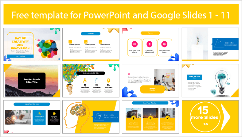 Free downloadable creativity and innovation day templates for free PowerPoint and Google Slides themes.
