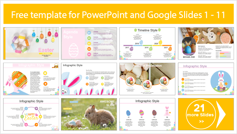 Free downloadable Easter PowerPoint templates and Google Slides themes.