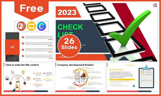Free Checklist Template for PowerPoint and Google Slides.