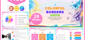 Free colorful border template for PowerPoint and Google Slides.