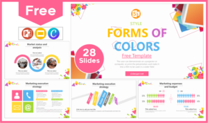 Free Colorful Shapes style template for PowerPoint and Google Slides.