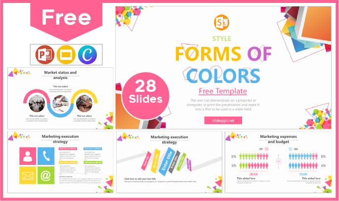 Kostenlose Vorlage im Stil von Coloured Shapes für PowerPoint und Google Slides.