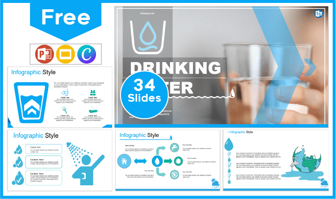 Free Drinking Water Template for PowerPoint and Google Slides.