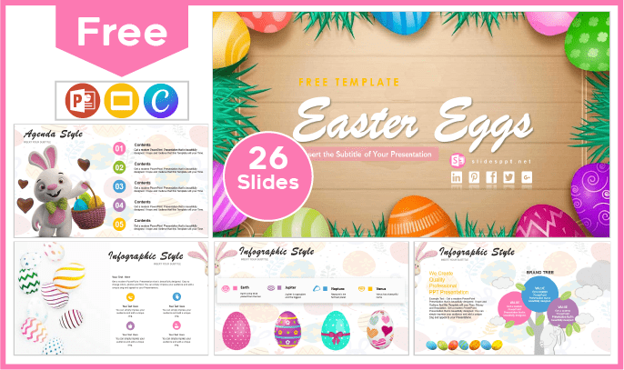 Free Easter Egg Template for PowerPoint and Google Slides.