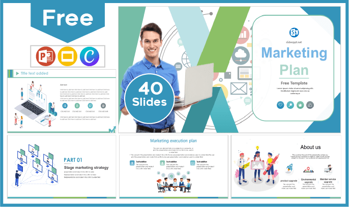 Free Marketing Plan Template for PowerPoint and Google Slides.