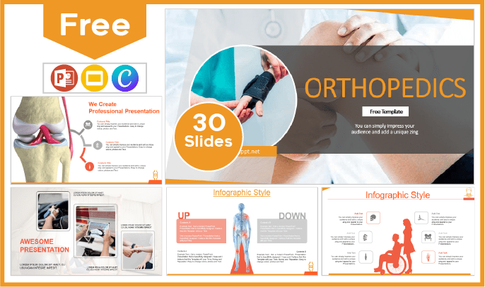 Free Orthopedics Template for PowerPoint and Google Slides.