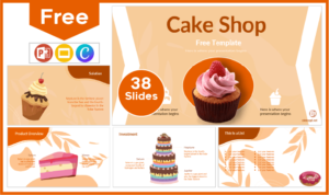 Free Pastry Template for PowerPoint and Google Slides.