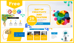 Free creativity and innovation day template for PowerPoint and Google Slides.