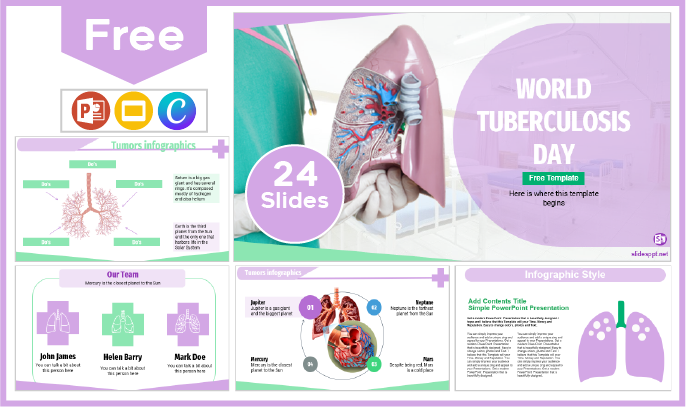 Free World TB Day Template for PowerPoint and Google Slides.