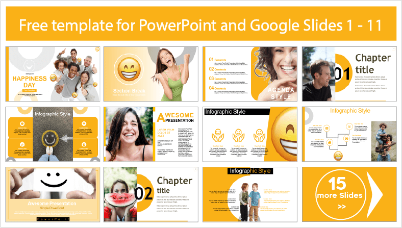 Téléchargez gratuitement les modèles de la Journée internationale du bonheur pour PowerPoint et Google Slides.