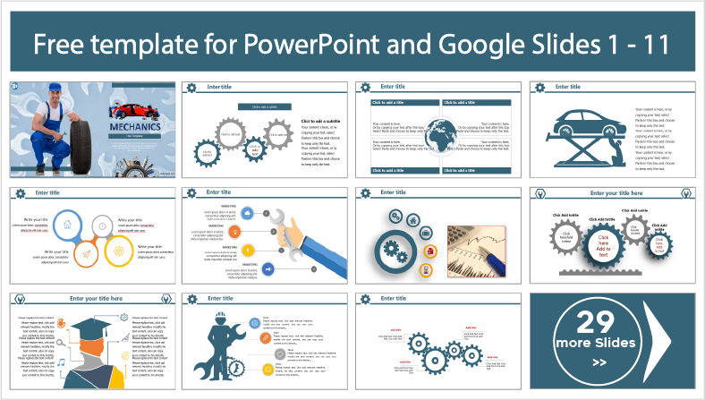 Automotive Mechanics Templates for free download in PowerPoint and Google Slides themes.