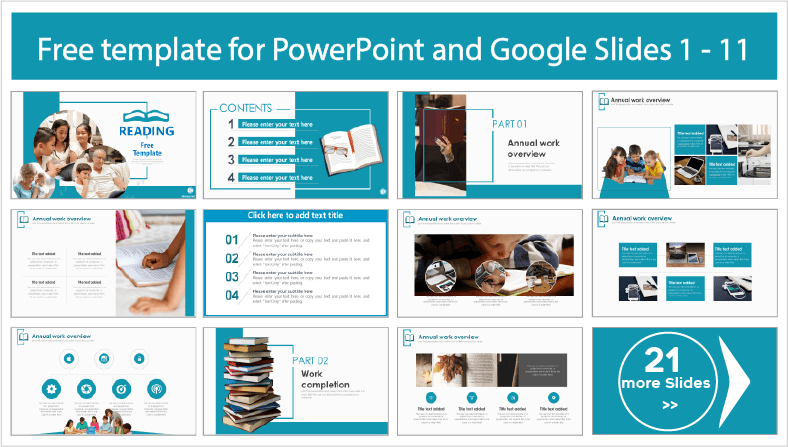 Reading Templates for free download in PowerPoint and Google Slides themes.