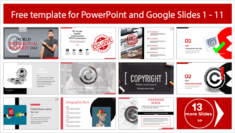 Téléchargez gratuitement les modèles de la Journée mondiale de la propriété intellectuelle pour PowerPoint et Google Slides.
