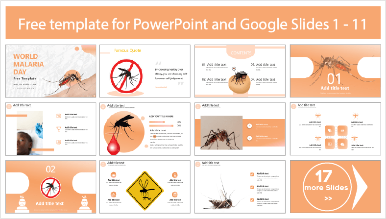 Descargar gratis plantillas del Día Mundial de la malaria para PowerPoint y temas Google Slides.