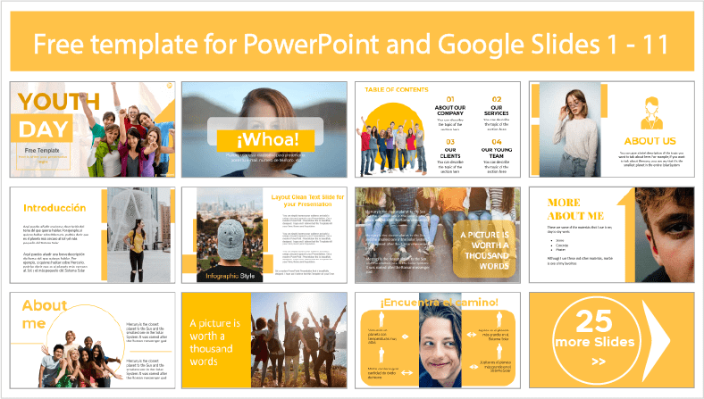 Téléchargez des modèles gratuits de Journée de la jeunesse pour PowerPoint et Google Slides.