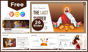 Free Last Supper Template for PowerPoint and Google Slides.