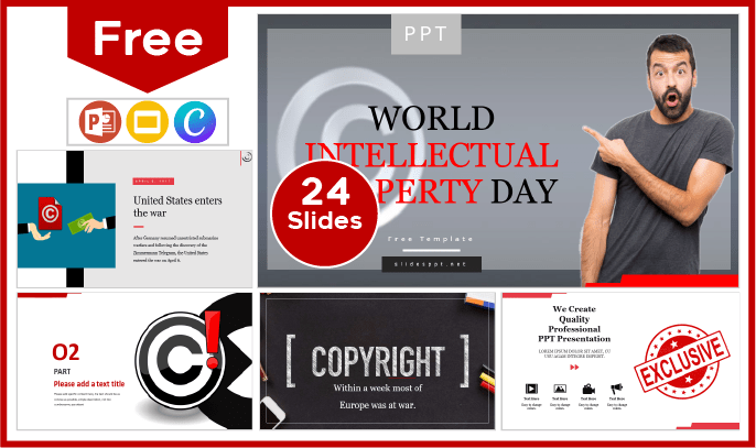 Free World Intellectual Property Day Template for PowerPoint and Google Slides.