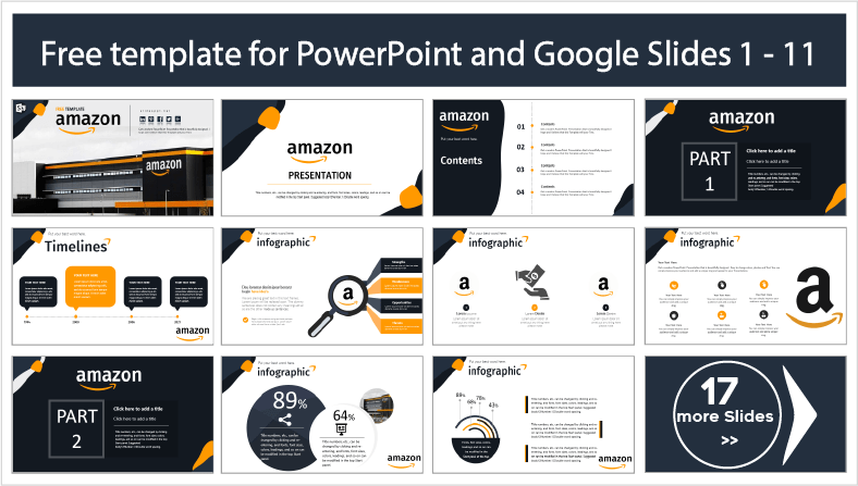 Amazon free downloadable PowerPoint templates and Google Slides themes.