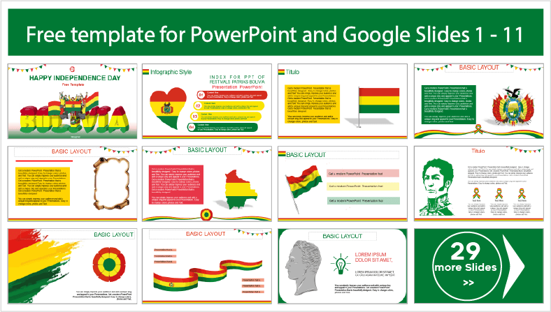 Laden Sie kostenlose Bolivianische Bankfeiertage Vorlagen für PowerPoint und Google Slides Themen herunter.