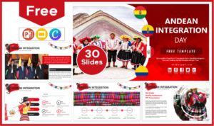 Free Andean Integration Day Template for PowerPoint and Google Slides.