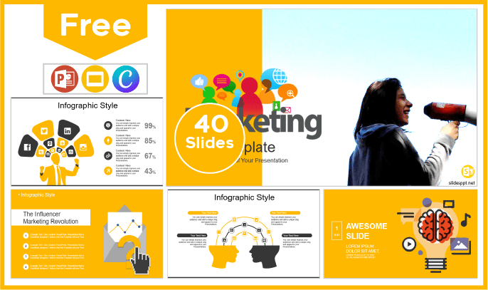 Free Business Marketing Template for PowerPoint and Google Slides.