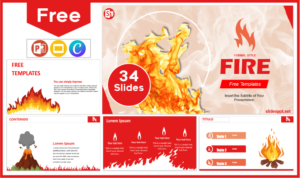 Free professional Fire template for PowerPoint and Google Slides.