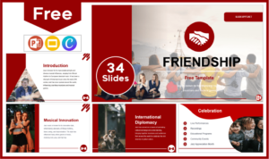 Free Friendship Template for PowerPoint and Google Slides.