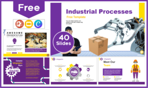 Free Industrial Processes lesson Template for PowerPoint and Google Slides.
