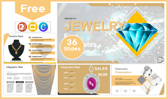 Free Jewelry Template for PowerPoint and Google Slides.