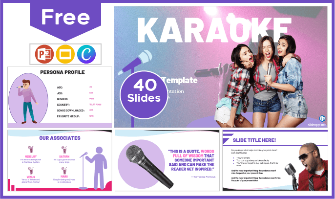 Free Karaoke Template for PowerPoint and Google Slides.