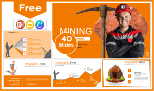 Free Mining Template for PowerPoint and Google Slides.