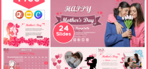 Free animated Mother's Day template for PowerPoint and Google Slides.