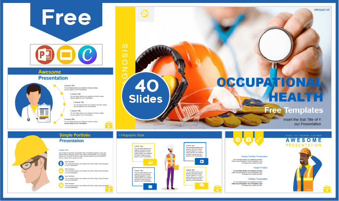 Free Occupational Health Template for PowerPoint and Google Slides.