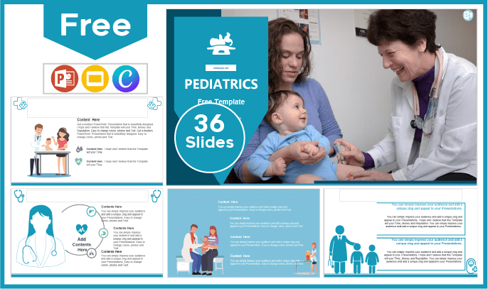 Plantilla de Pediatría gratis para PowerPoint y Google Slides.