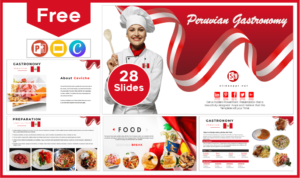 Free Peruvian Gastronomy Template for PowerPoint and Google Slides.