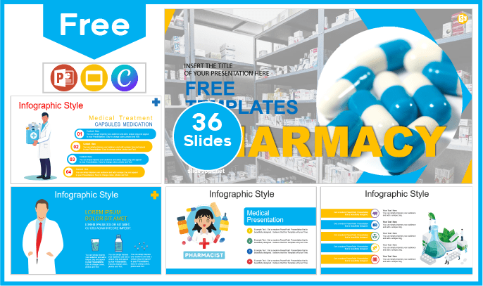 Free Pharmacies Template for PowerPoint and Google Slides.