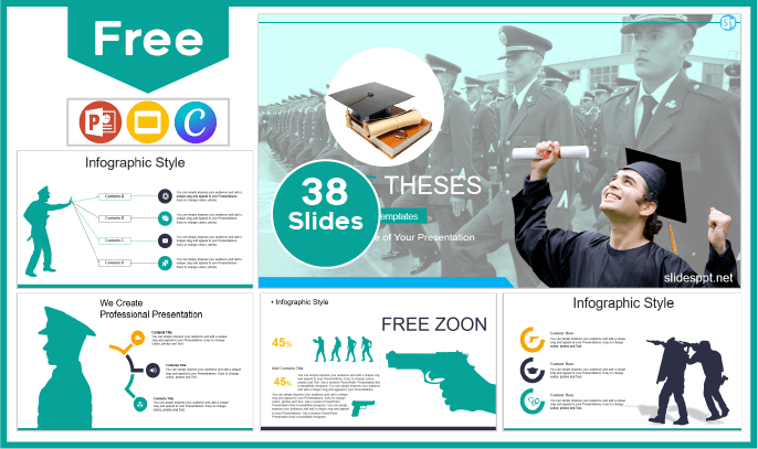 Free Police Thesis Template for PowerPoint and Google Slides.