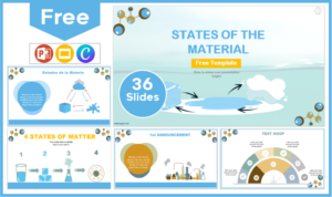 Free Modern States of Matter Template for PowerPoint and Google Slides.