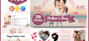 Free professional Mother's Day template for PowerPoint and Google Slides.