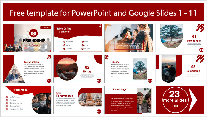 Téléchargez gratuitement les modèles Friendship pour PowerPoint et Google Slides.