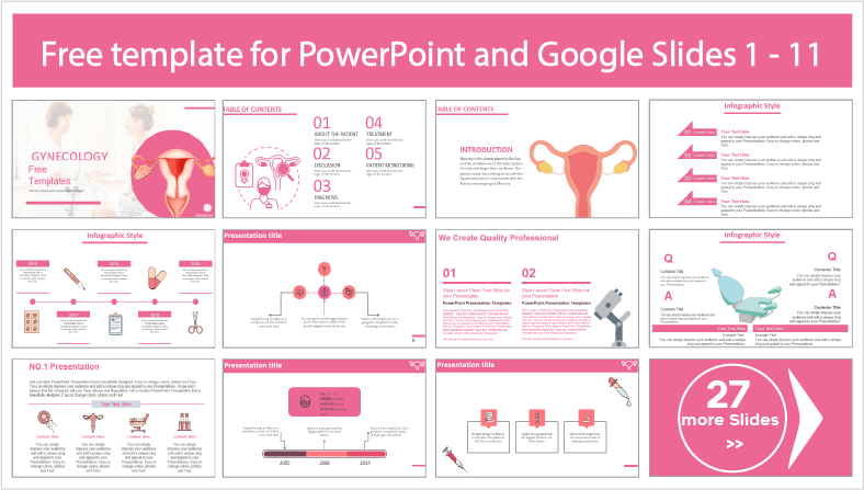 Laden Sie kostenlose Gynäkologie PowerPoint Vorlagen und Google Slides Themen herunter.