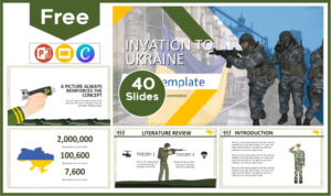 Free Ukraine Invasion Template for PowerPoint and Google Slides.