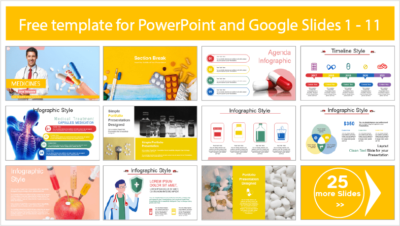 Laden Sie kostenlose PowerPoint-Vorlagen und Google Slides-Themen für Medikamente herunter.