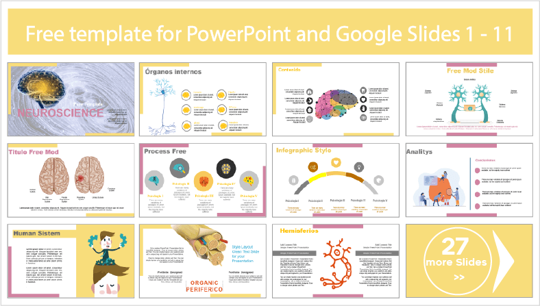 Faça o download gratuito de modelos de PowerPoint para Neurociência e temas para Google Slides.